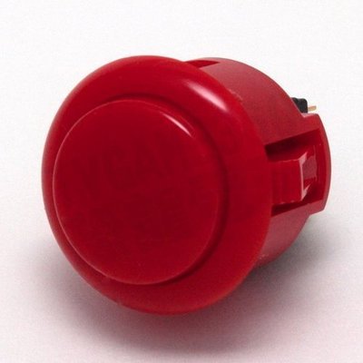 SANWA 日本三和 按鍵 按鈕 OBSF-24-R 紅色 JOYSTICK PARTS BUTTON【台中恐龍電玩】