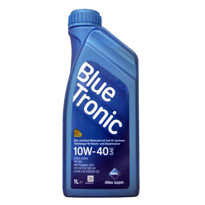 【易油網】【缺貨】ARAL BLUE TRONIC 10W-40 德國原裝 合成機油 10W40