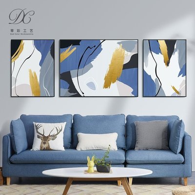 熱賣 客廳裝飾畫沙發背景墻抽象藝術現代掛畫高級感新款輕奢壁畫晶瓷畫