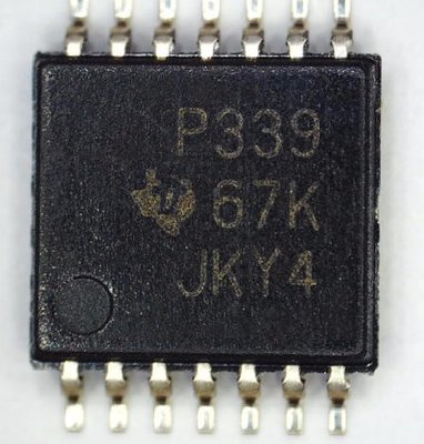 TLC339CPWR P339  TI 比較器 一般用途 CMOS、開汲極 14-TSSOP