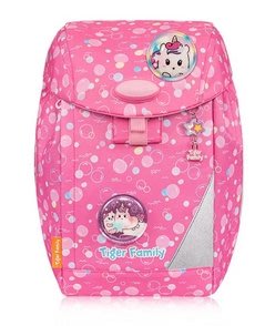 eGG護童安全燈磁扣超輕量護脊書包-粉紅泡泡 | Tiger Family 兒童書包 低年級書包