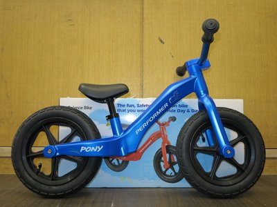 【冠鑫自行車】卜赫馬 PERFORMER PONY Push Bike 12吋 充氣輪胎 滑步車 平衡車 藍色 高雄