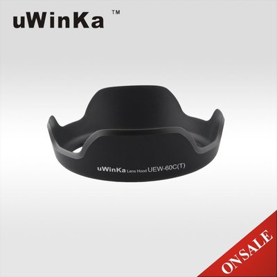 我愛買#uWinka副廠Canon遮光罩EF-S 18-55mm F/3.5-5.6 IS USM佳能EW-60C遮光罩