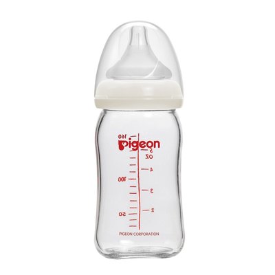 貝親寬口母乳實感160ml玻璃奶瓶/日本製瓶身