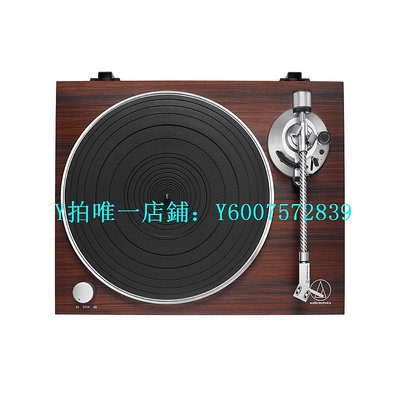 唱片機配件 鐵三角AT-LPW50BT RW高保真皮帶式驅動黑膠唱片機復古留聲機