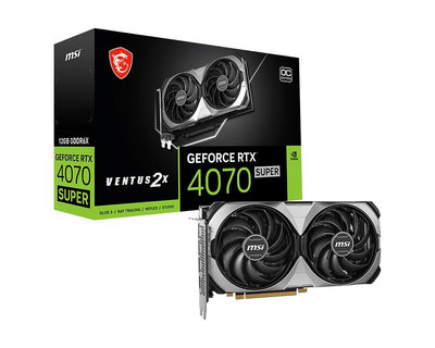 電子街3C特賣會 全新 微星 MSI RTX4070 SUPER 12G VENTUS 2X OC 顯示卡 RTX4070SUPER