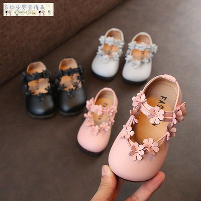 ～多妙屋～春秋韓版女童公主鞋小童單鞋嬰兒學步鞋寶寶鞋子女1-3歲 防滑軟底