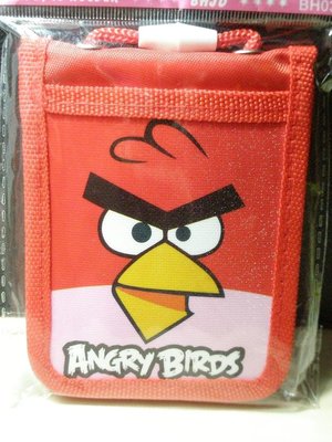 angry birds 憤怒鳥票夾零錢包 (紅) 證件套/識別証/悠遊卡/車票夾