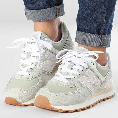 5號倉庫 New Balance 574 女復古慢跑鞋 耐磨舒適 WL574QD2 台灣公司貨原價2980 淺綠色