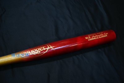 棒球世界最新Louisville Slugger大聯盟等級Authentic Cut頂級楓木壘球棒特價 紅金配色AC