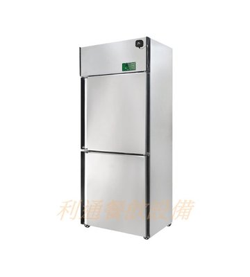 《利通餐飲設備》節能冰箱 全變頻 低噪音 2門冰箱- (全藏) 兩門冰箱 2.8呎不鏽鋼展示櫃 變頻商用冰箱