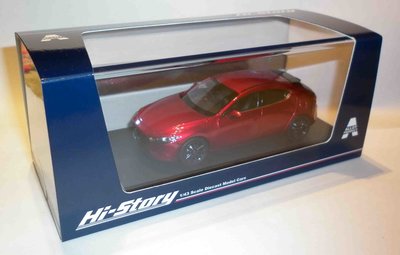 Hi-Story 1/43 Mazda 3 Fastback 2019 五門 馬三 四代 魂動紅