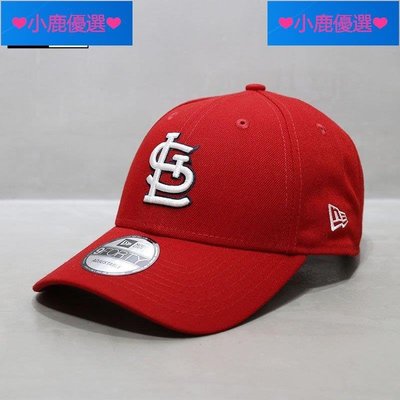 全館免運 New Era帽子韓國MLB棒球帽球隊版紅雀隊STL字母刺繡紅色鴨舌帽 可開發票