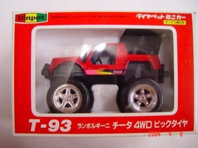 義峰~Made In Japan 藍寶堅尼合金車 LAMBORGHINI CHEETAH 4WD BIG TIRE 紅色