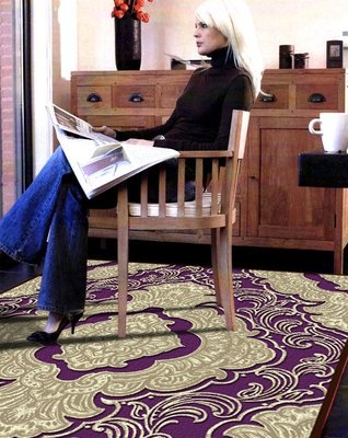 【范登伯格】卡里巴洛克式浪漫風情雅緻風華進口絲質地毯.賠售價7990元含運-150x230cm