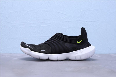 【Runner潮鞋鋪】Nike Free Rn Flyknit 3.0 SF 黑白熒光綠 編織 休閒運動慢跑鞋 男鞋 AQ5707-001