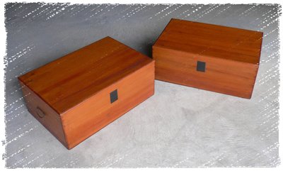 ^_^ 多 桑 台 灣 老 物 私 藏 ----- 阿嬤ㄟ嫁妝的台灣老檜木箱一對NO.19