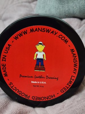 MANSWAY 皮革保護劑 4OZ 114g 美國製 保養red wing 的好幫手