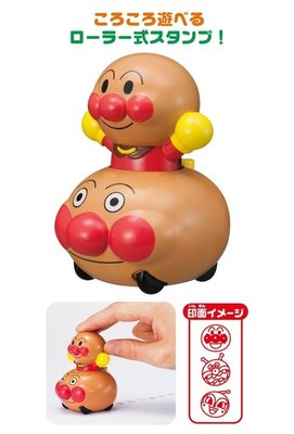 *凱西小舖*日本正版 麵包超人Anpanman 造型滾輪印章玩具小車