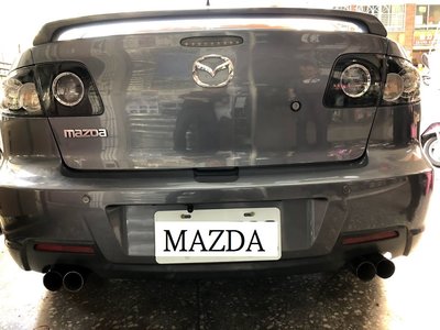 新店【阿勇的店】MAZDA 3 04~09 2眼崁入式倒車雷達實裝車 倒車雷達1399元/完工價/保固18個月