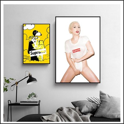 Supreme Kate Moss Lady Gaga 潮牌海報 藝術微噴 掛畫 嵌框畫 @Movie PoP多款海報#