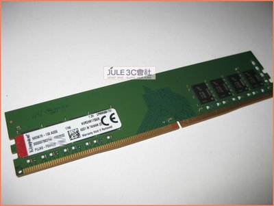 JULE 3C會社-金士頓Kingston DDR4 2400 8GB 8G KVR24N17S8/8/終保 記憶體