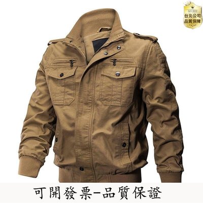 【品質保證】2021秋冬季男士軍裝夾克飛行員工裝外套二戰美軍軍迷立領肩章上衣