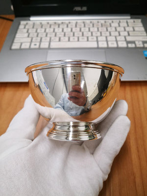 純銀歐洲古董銀器意大利小茶碗大茶杯