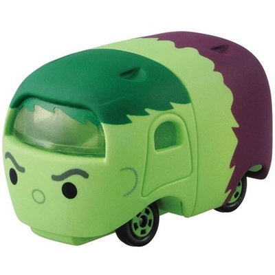 花見雜貨~日本進口全新正版迪士尼tsum tsum 漫威 浩克造型小車模型車TOMY多美小汽車玩具車擺飾