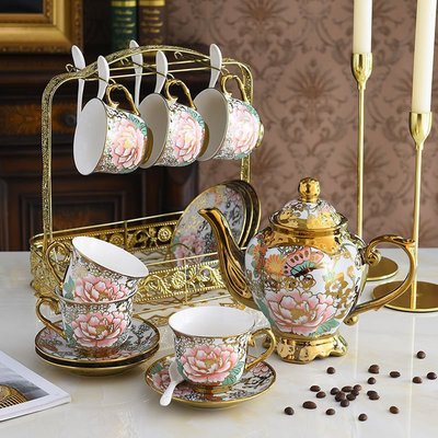 【熱賣精選】歐式高檔茶具陶瓷咖啡杯具套裝花茶英式下午茶創意家用