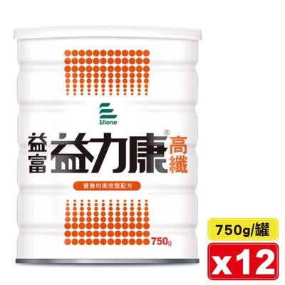 益富 益力康 高纖 營養均衡完整配方 750gX12罐 (特定疾病配方食品) 專品藥局【2017646】