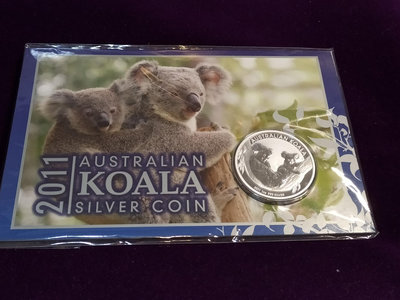 2011 Australia Perth Mint Koala 1 oz BU銀幣 (卡式現貨)