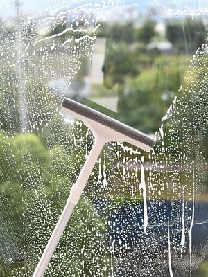 “正品”家用玻璃清洗刷紗窗地板清潔刷除塵去污可伸縮桿長柄刮刷擦三合一