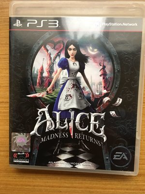 PS3 愛麗絲驚魂記 瘋狂再臨 Alice Madness Returns 英文 只出英文 亞版 光碟無刮