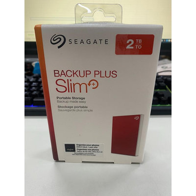 希捷Seagate Backup Plus Slim 2TB 2.5吋外接硬碟 全新庫存品 蘆洲可自取📌自取價1550
