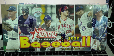 MLB 2022 Topps Heritage High Number Baseball 遺產 高編號系列 棒球卡 卡盒