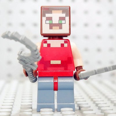 眾誠優品 LEGO 樂高 我的世界人仔 MINXXX 哈爾 帶武器 21163 紅石之戰ZC1464