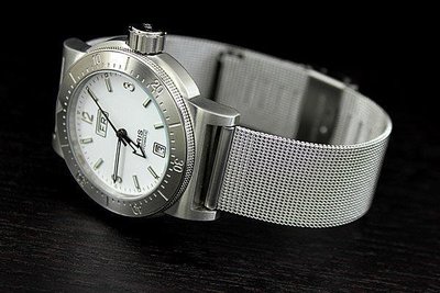 出清超值24mm不鏽鋼編織mesh米蘭錶帶,可替代卡紋克來簡約錶頭,板扣
