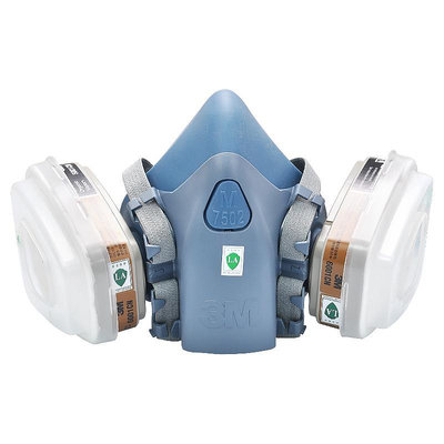 面具3M7502防毒口罩噴漆用裝修化工農防毒面具防塵工業粉塵甲醛面罩面罩
