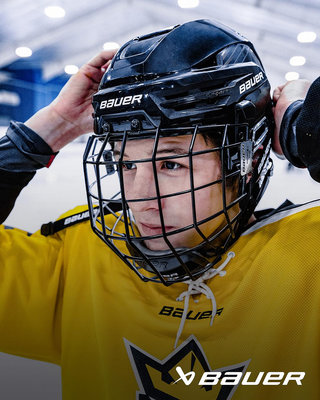 冰球新款bauer RE-AKT 85兒童青少年成人冰球頭盔 鮑爾不夾頭防護帽