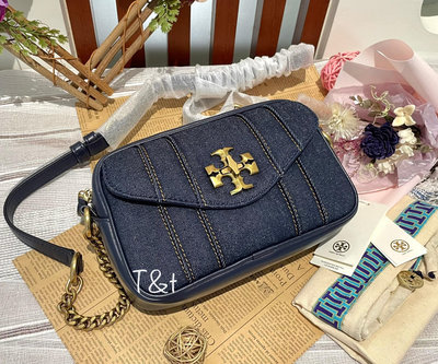 《Tory Burch》TB 90439 牛仔相機包 肩背包 斜背包