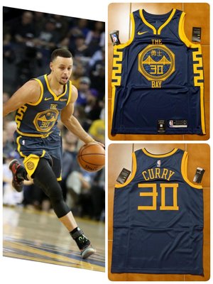 (售出) Curry Nike NBA 勇士隊城市版球衣 SW 八卦 K湯 City