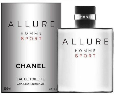德利專賣店 Chanel ALLURE HOMME SPORT 香奈兒 傾城之魅 男性運動淡香水 香奈兒香水 100ML