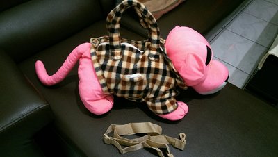 粉紅頑皮豹手提包/側背包/斜背包/玩偶