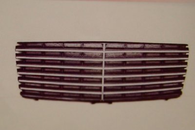 泰山美研社18111303 BENZ 賓士 W124 94-95年 13線 鍍鉻黑 水箱罩