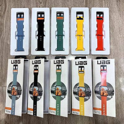 新款 UAG蘋果Apple Watch Ultra 49mm隕石錶帶 防汗防水硅膠錶帶 膚感watch8代通用手錶帶