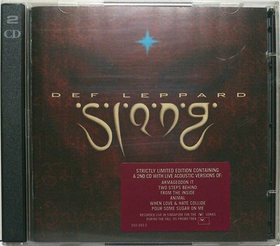 Def Leppard - Slang 2枚組限量盤 二手歐版