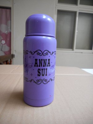 2手~ANNA SUI不鏽鋼保溫瓶.保溫杯-紫色(200ml)