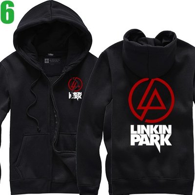 Linkin Park【聯合公園】連帽厚絨長袖搖滾樂團外套(共5種顏色可供選購) 新款上市購買多件多優惠!【賣場二】