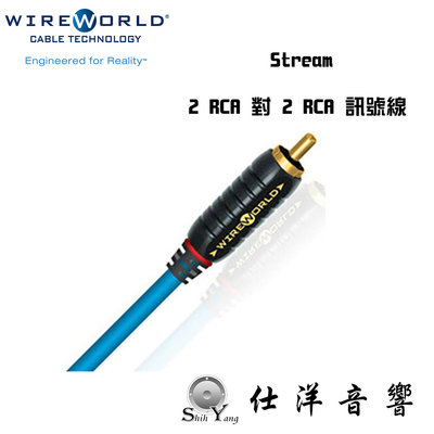 Wireworld 美國 Stream 2 RCA 對 2 RCA 訊號線 1米  無氧銅線材  公司貨